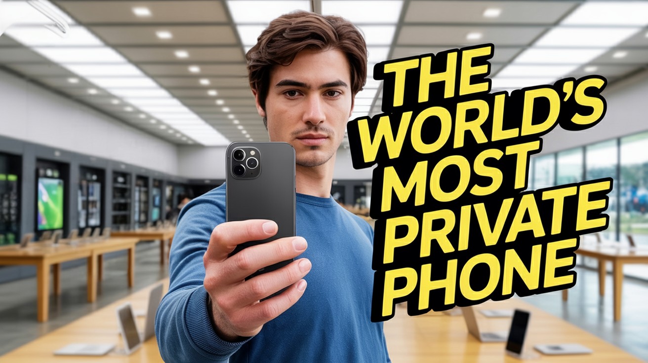 A professional product shot of the UP Phone highlighting its sleek hardware design.