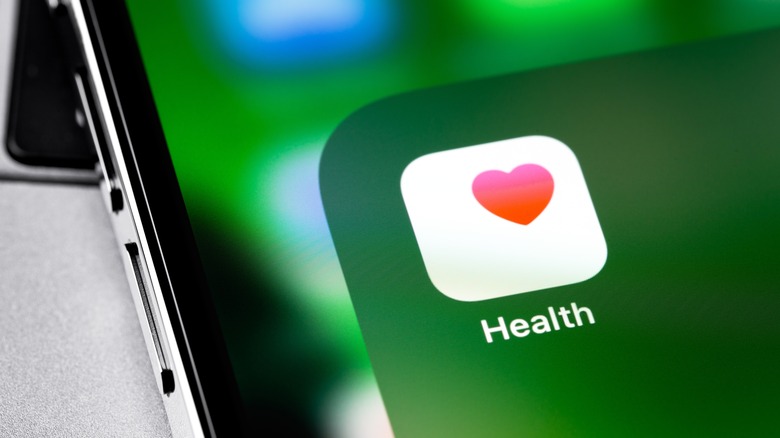 An iPhone screen displaying the detailed health metrics and trends in the Health app.
