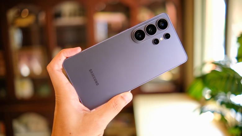 A person holding the Samsung Galaxy S26 Ultra