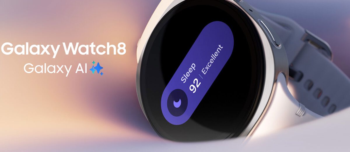 Close-up of the Galaxy Watch 8 Classic 3000-nit AMOLED display and rotating bezel.