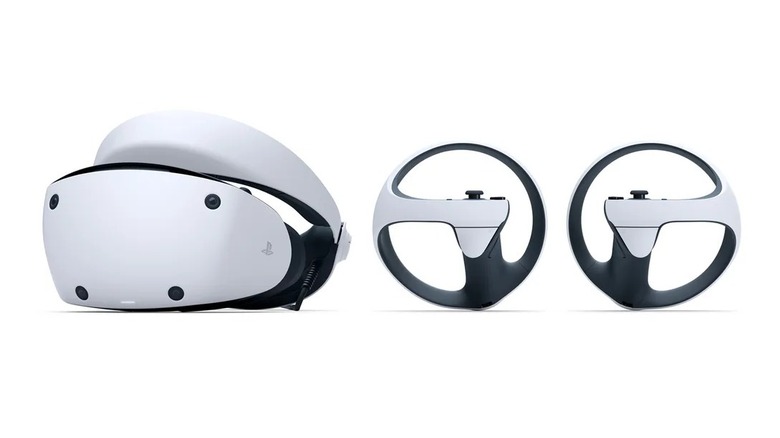The PlayStation VR2 headset and Sense controllers representing premium peripheral deals.