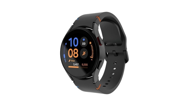 Samsung Galaxy Watch FE showing its compact and colorful design options.