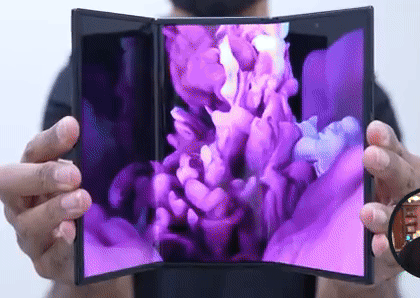 Front view of the Samsung Galaxy Z TriFold fully unfolded to its 10-inch AMOLED display.