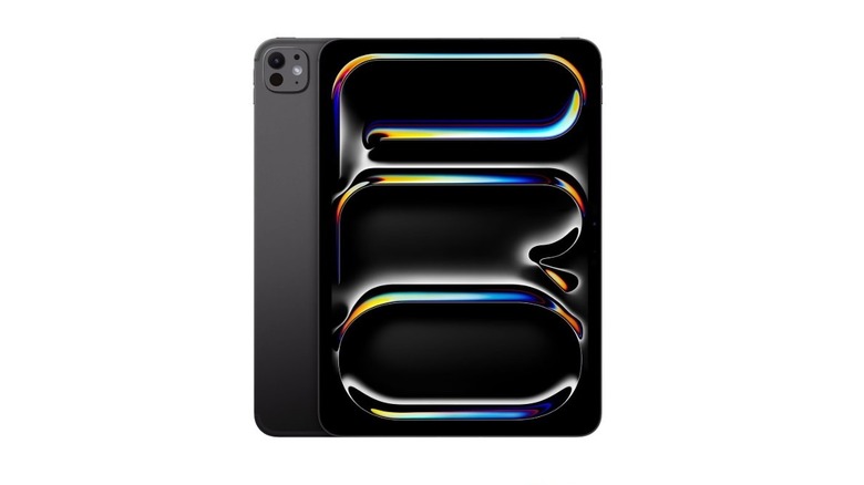 Front view of the 11-inch Apple iPad Pro M4 showing its edge-to-edge display and thin profile.