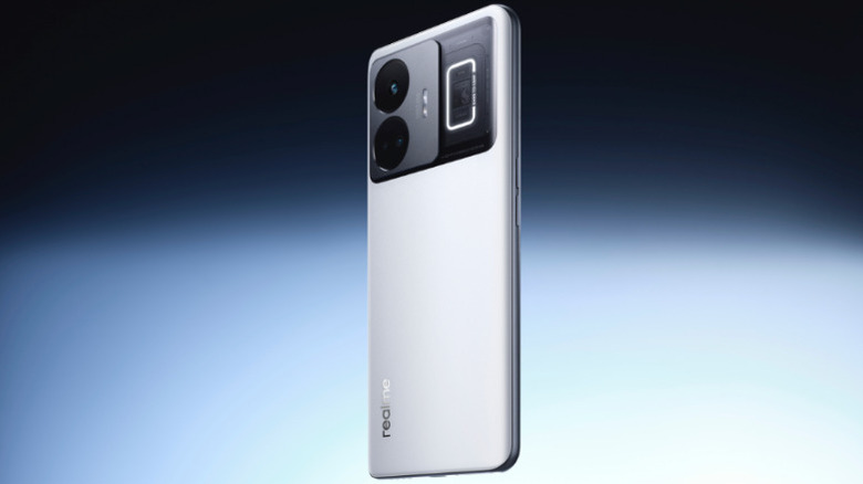 Realme GT3 smartphone in Pulse White, representing one of the fastest charging smartphones with 240W technology.