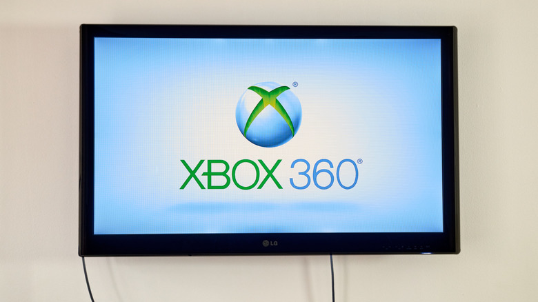 The Xbox 360 logo displayed on a high-definition screen.