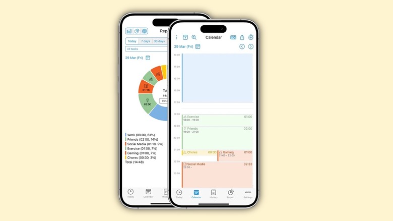 Promotional image of the ATracker app with two iPhone devices highlighting the software.