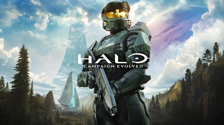 Promotional poster for the Halo: Campaign Evolved release on PlayStation 5.