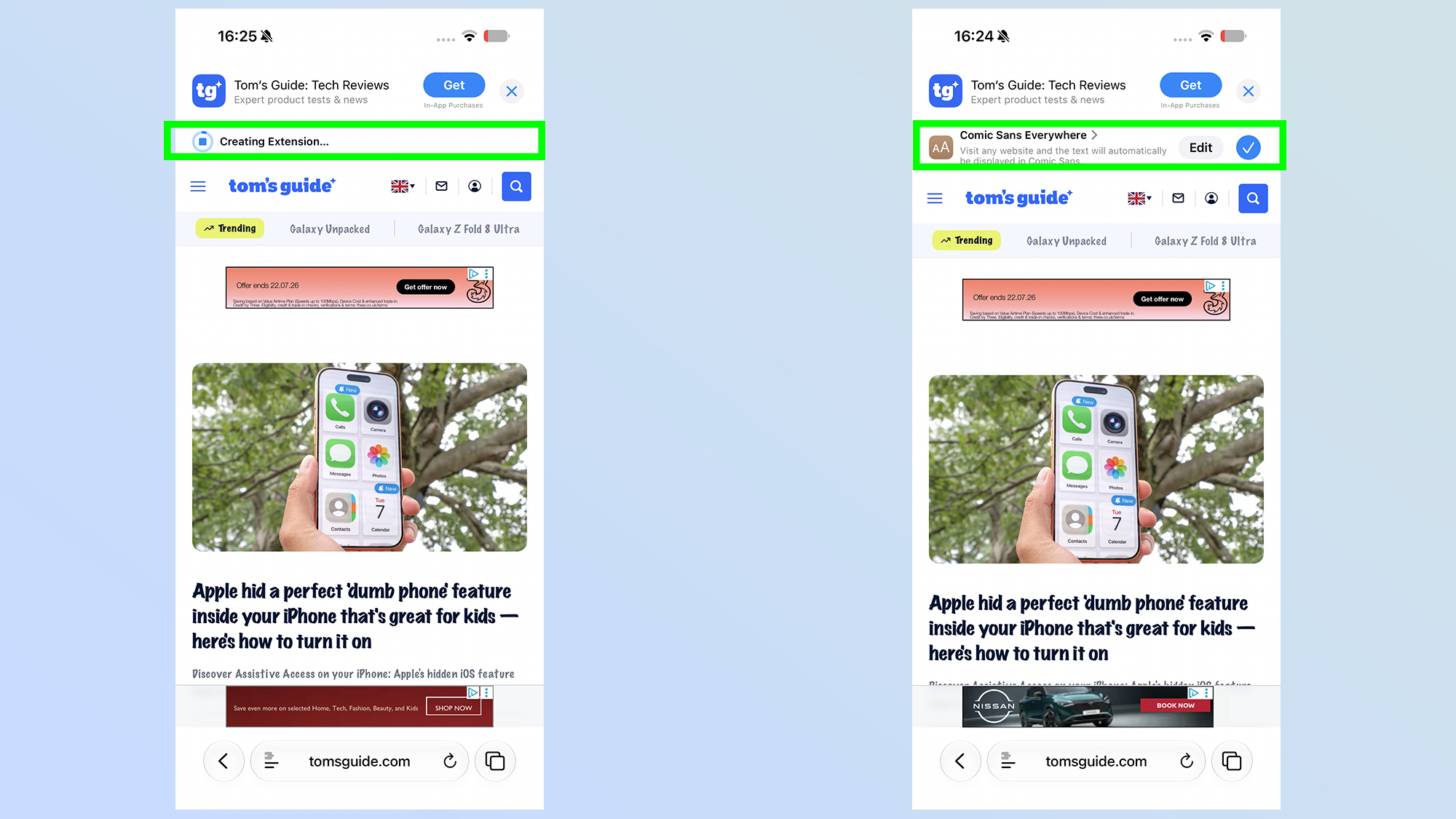A comprehensive view of Safari AI features in the iOS 27 developer beta.
