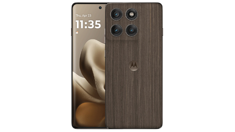The Motorola Edge 60 Pro shown from the front and back against a white background.